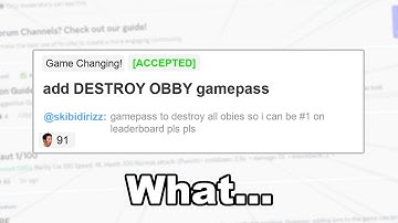The Funniest Obby Creator Update Ideas (Roblox Obby Creator)