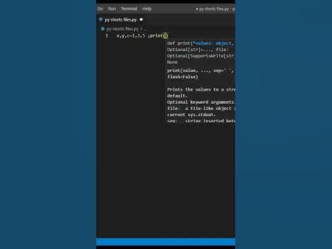 How print multiple variables and values #python #python3 # ...