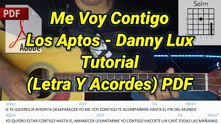 Me Voy Contigo Tutorial Los Aptos Danny Lux Chords -Guitar Tutorial-