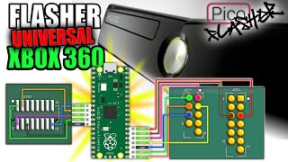 PROGRAMADOR UNIVERSAL XBOX 360, CORONA, TRINITY - pico flasher Raspberry pi pico