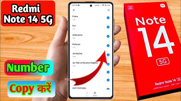 how to copy contacts redmi note 14 5g, redmi note 14 5g number copy kaise karen
