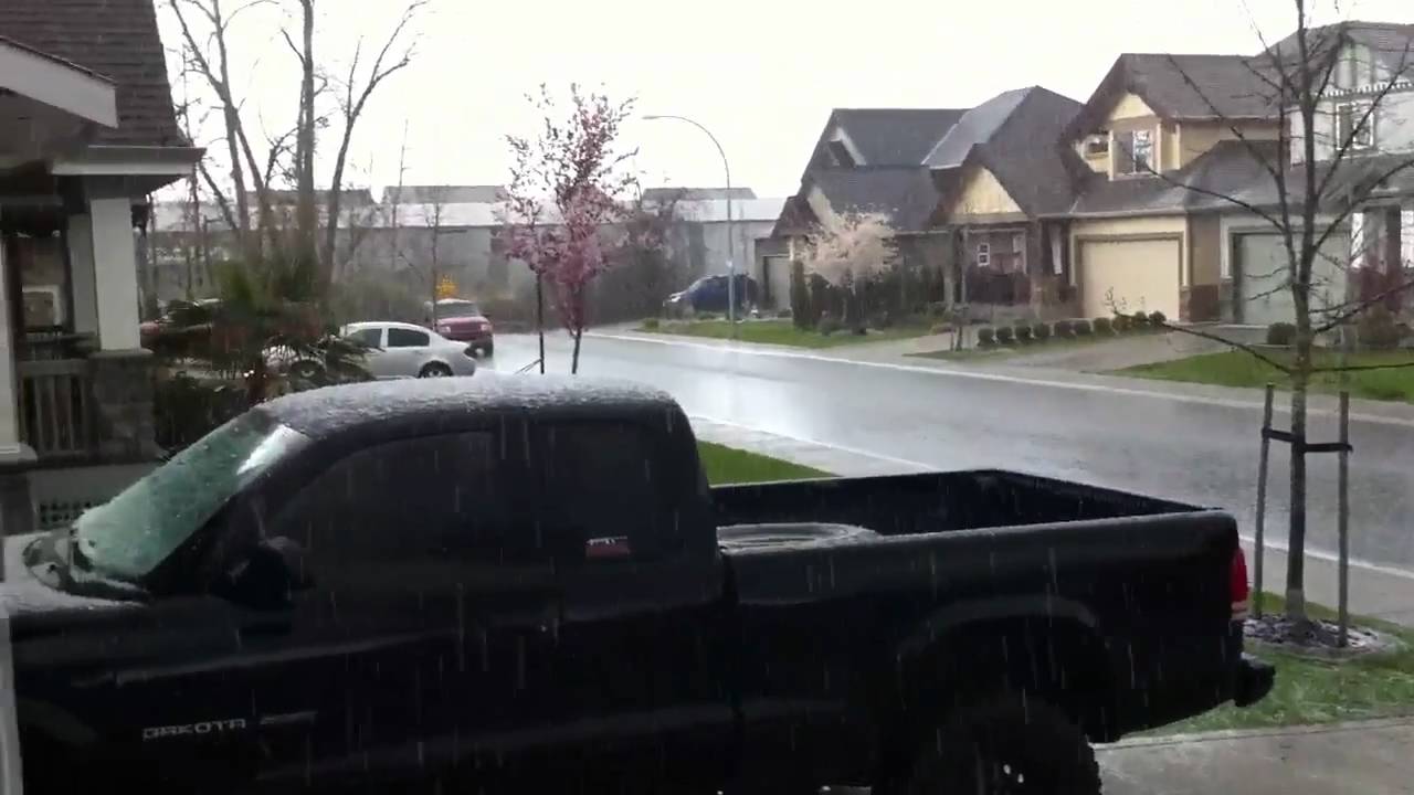 Crazy weather in Langley, BC YouTube