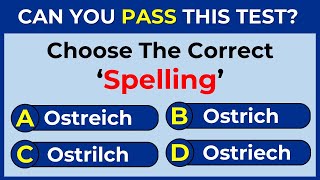 English Spelling Quiz: Can You Pass This Test? 97% CANNOT #challenge 57