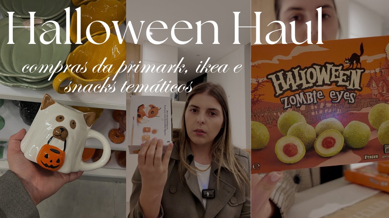 Halloween Haul 🎃 | Compras da Primark, IKEA e Snacks Temáticos 👻🛍️