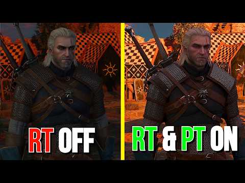 RT Off vs RT Ultra vs Path Tracing in The Witcher 3 Remastered | Graphics & Performance Comparison