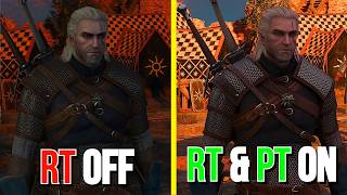 RT Off vs RT Ultra vs Path Tracing in The Witcher 3 Remastered | Graphics & Performance Comparison screenshot 4