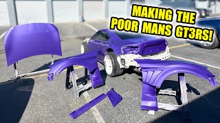 Painting My BRZ Porsche GT3RS PURPLE! *LOOKS INSANE*