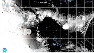 Tonga Volcano - Full GOES Satellite timelapse animation from Jan 14-18