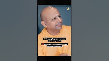 Don’t Lose Yourself Trying to Please Others | Gaur Gopal Das #selfworth #innerpeace #shorts #letgo