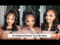 Soft Curls with NO Tangles, NO Matting &amp; NO FRIZZ! 😍 DIY Knotless Braids Ft. Freetress French Curl