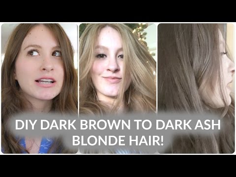How To Dark Brown To Blonde To Dark Ash Blonde Hair Youtube