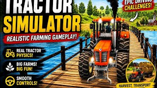 🚜 Crazy Tractor Driving Simulator! 🚜 | Realistic Farming GameplayTractorSimulator #TractorGame # screenshot 2