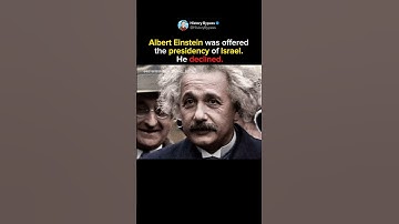 Albert Einstein Refused to Be President of Israel  #shorts