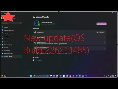 The New Windows 11 Build 22621 1485 update - YouTube