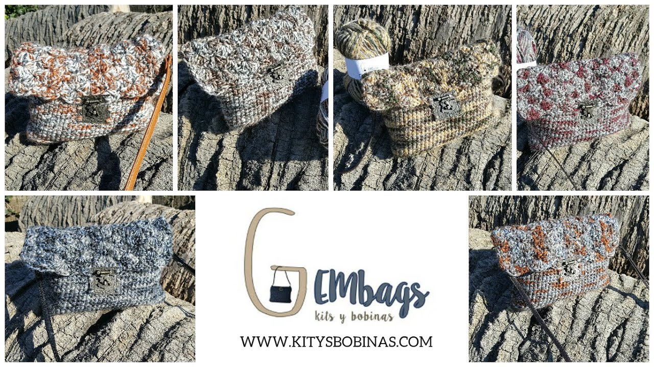 GEMbag FILIGRANA LANA BAG A CROCHET PARA ZURDOS Y DIESTROS