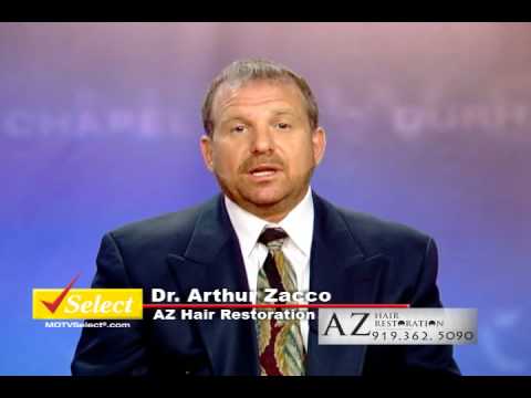 Dr. Arthur Zacco is board certified and founder of AZ Hair Restoration located near Research Triangle Park, Raleigh, Chapel Hill and Durham. At AZ Hair Restoration we use an ultra fine follicular unit technique. The best and proven techniques in hair transplantation that produce a natural look that is virtually undetectable. Call to schedule a free consultation with Dr. Zacco that will be in the spirit of education and without pressure. Please give us the opportunity to help you reach your hair restoration goal by making an appointment today. AZ Hair Restoration 410 E Williams Street Apex, NC 27502 (919) 362-5090 (800) 762-HAIR (4247) www.azhairrestoration.com