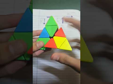 Pyraminx cube solve in 4 steps