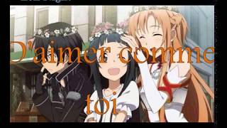 Video thumbnail of "Aimer comme toi ~Nightcore [Paroles]"