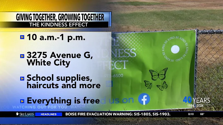 The Kindness Effect is helping families prepare for the new school year today