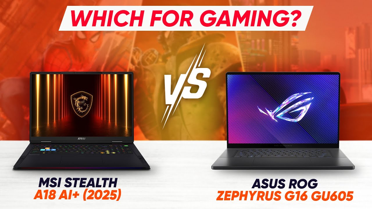 MSI Stealth A18 AI+ (2025) vs Asus ROG Zephyrus G16 (2025) GU605: Which is BETTER FOR GAMING?