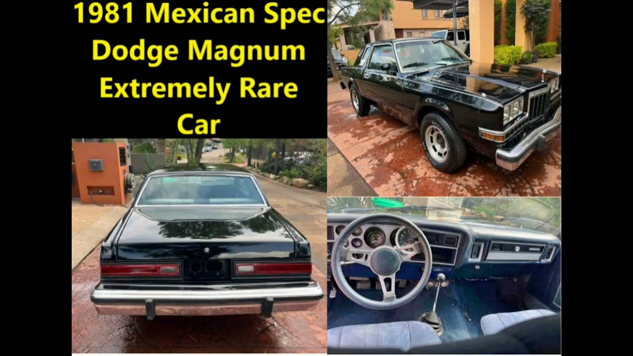 The Rarest 1981 Dodge Magnum You Will Ever See - Black - 360 V8 - 4 Speed - 31203D