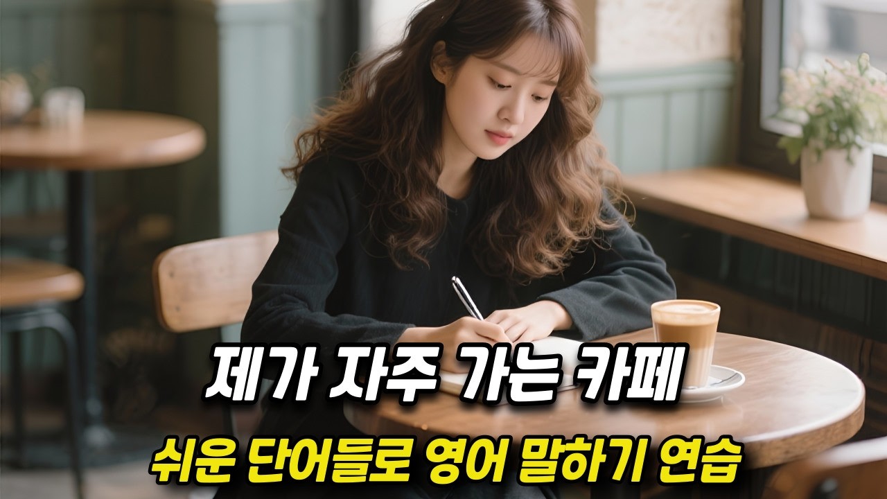 [중간 광고 없음] 외우지 말고, 스토리텔링하듯 익히세요. - 75편: 제가 자주 가는 카페(My Favorite Café) (A2~B1 초중급) 영어말하기│연습자료│영어듣기