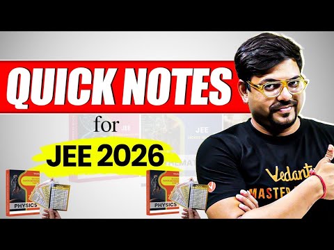 Quick Notes for JEE 2026❤️ QR Cards JEE Mains 2026 Harsh sir