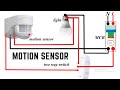 Motion sensor wiring