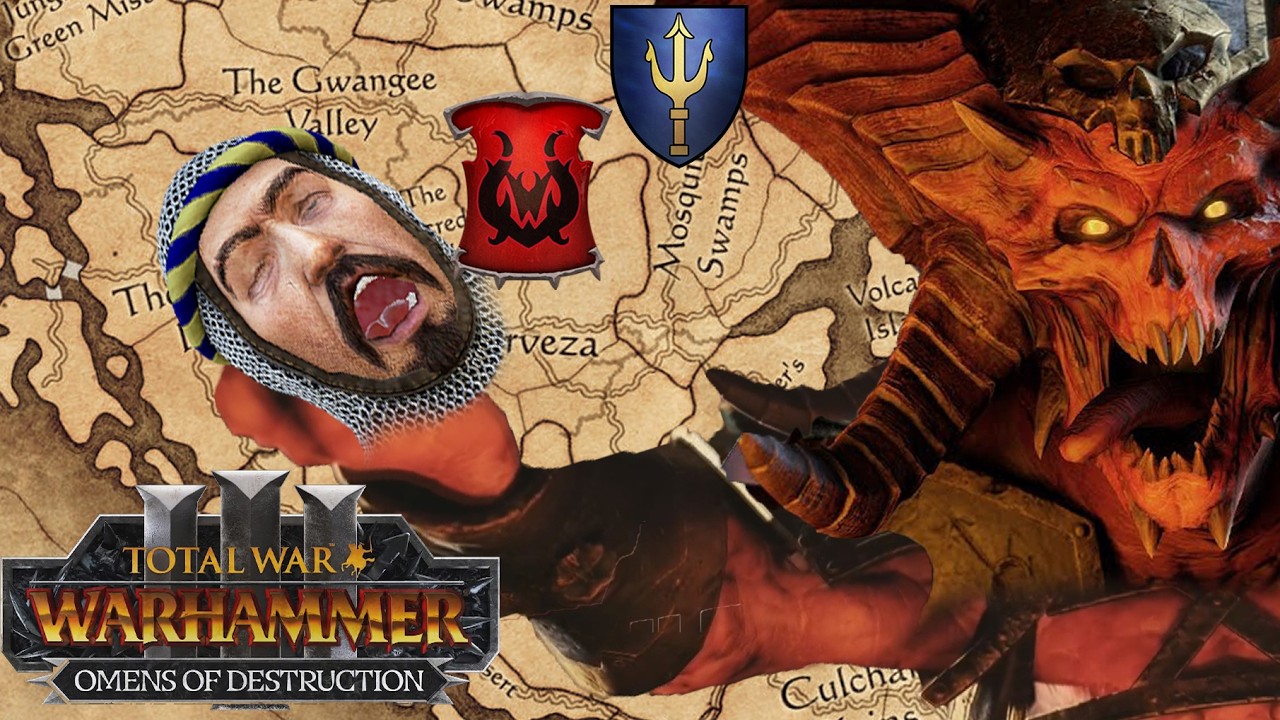 Skulltaker Starts in Lustria in Immortal Empires, Right Next to Alberic (Omens of Destruction DLC)