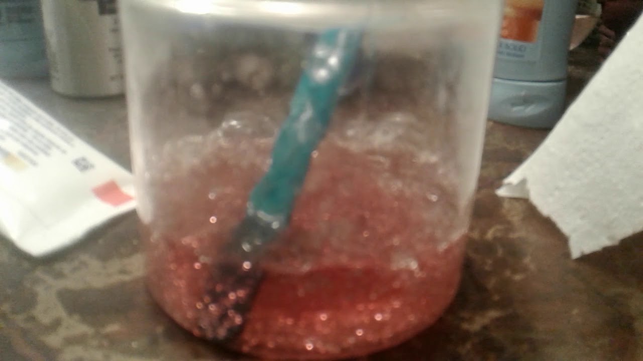 Trying to make slime with soap+vinegar YouTube