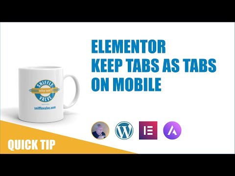 Elementor - Keep Tabs as Tabs on Mobile