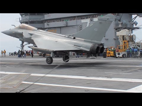 RAFALE M 15 May 2018 Carrier Landing USS GHW Bush CVN 77