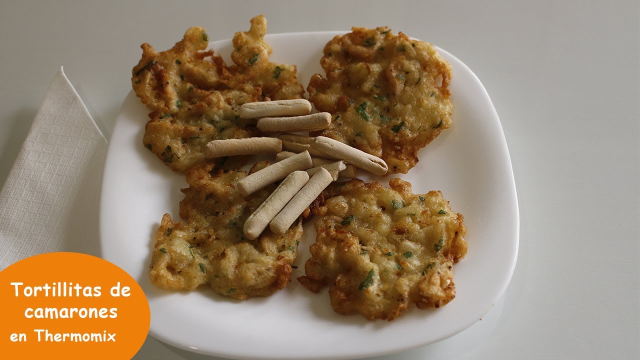 Tortillitas de camarones en thermomix