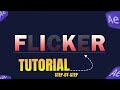 Flicker Animation in After Effects | after effect tutorial for beginner | after effect tutorial