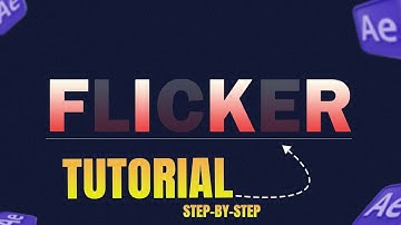 Flicker Animation in After Effects | after effect tutorial for beginner | after effect tutorial