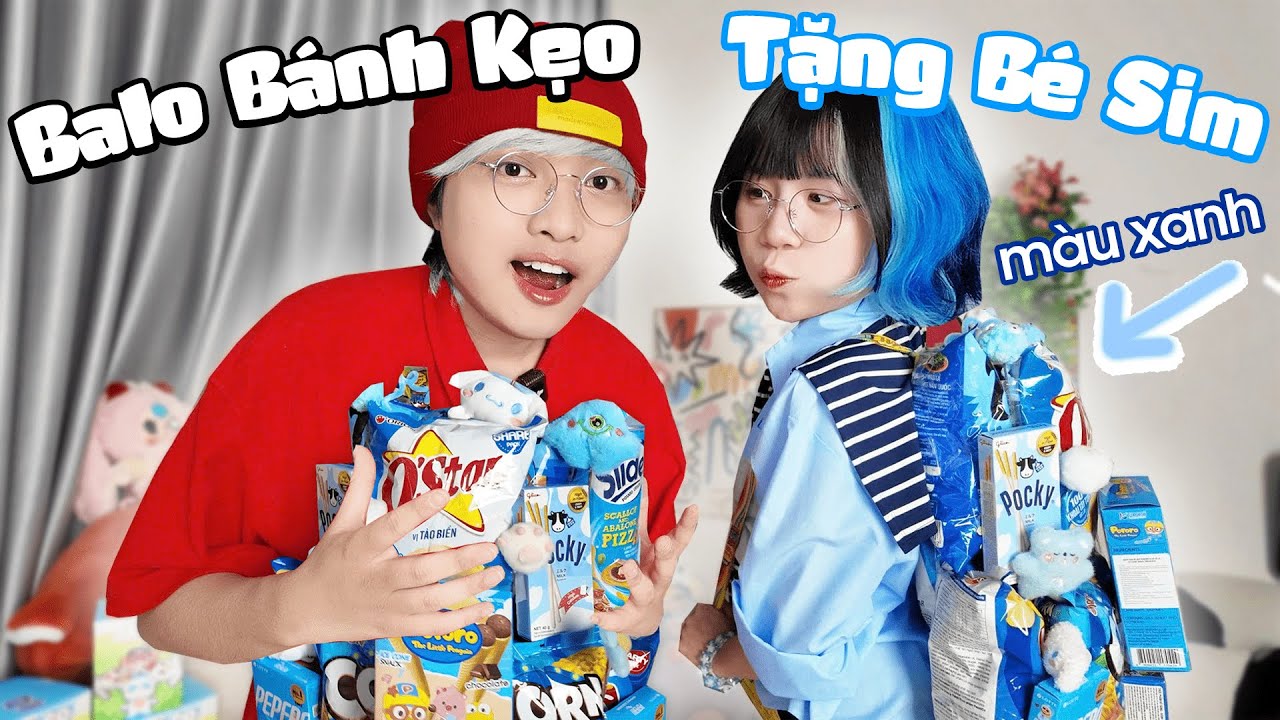 Kairon Bí Mật Làm BALO BÁNH KẸO MÀU XANH Tặng Simmy 💙 sim sốc xỉu