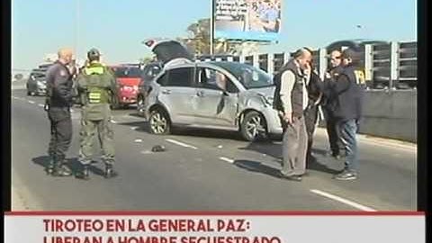 General Paz : Liberan a los tiros a hombre secuestrado