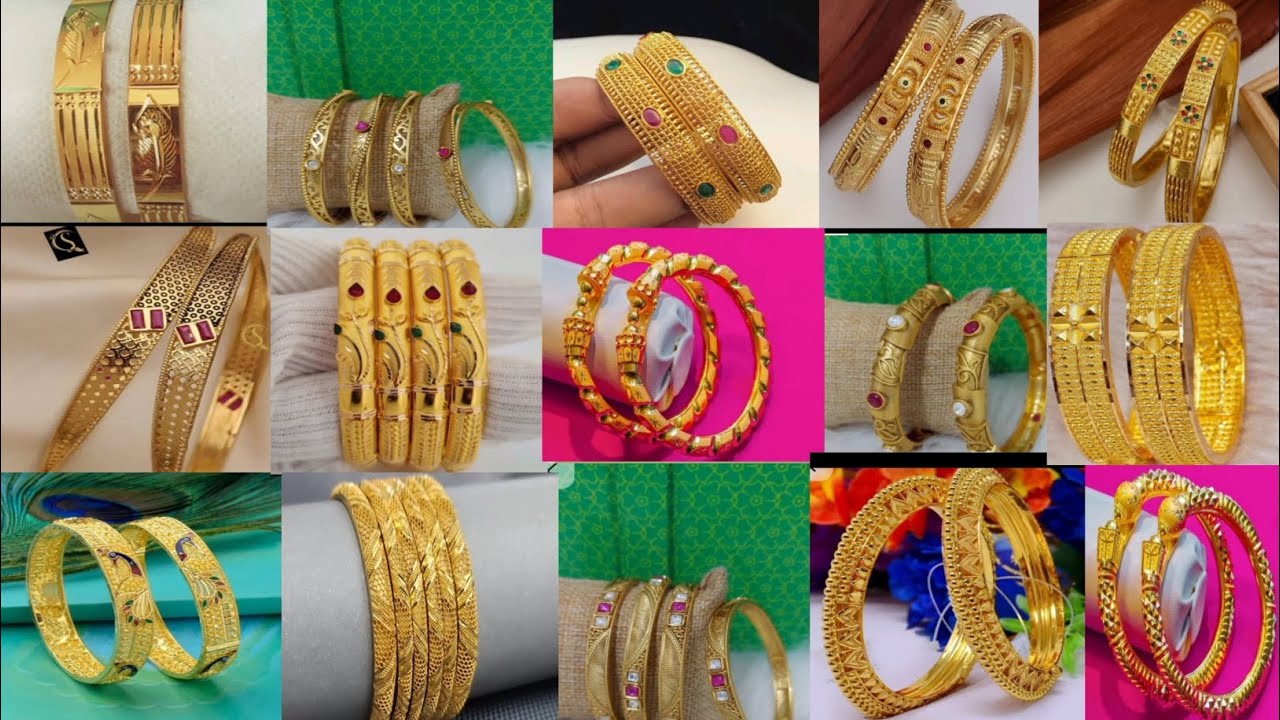 Новейшие дизайны золотых браслетов || Браслеты из 22-каратного золота