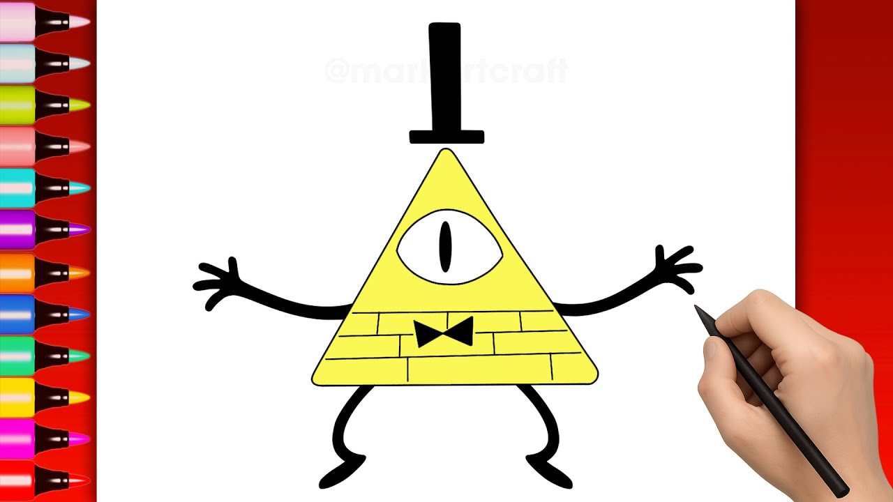 Как нарисовать Билла Сайфера из Гравити Фолз