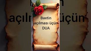 Bəxtin Açılması Üçün Dua