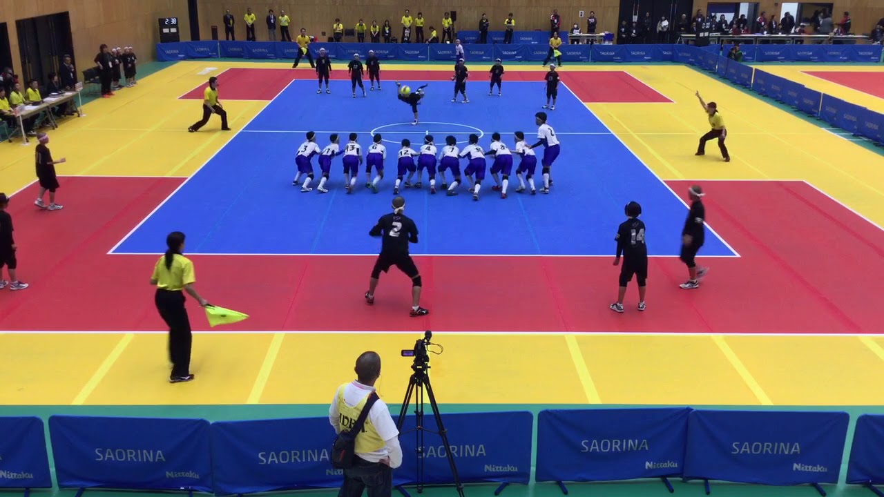 第27回春の小学生ドッジボール選手権全国大会inサオリーナ 準決勝 ガッツクラブ 対 上溝スーパーファイターズ 1セット目