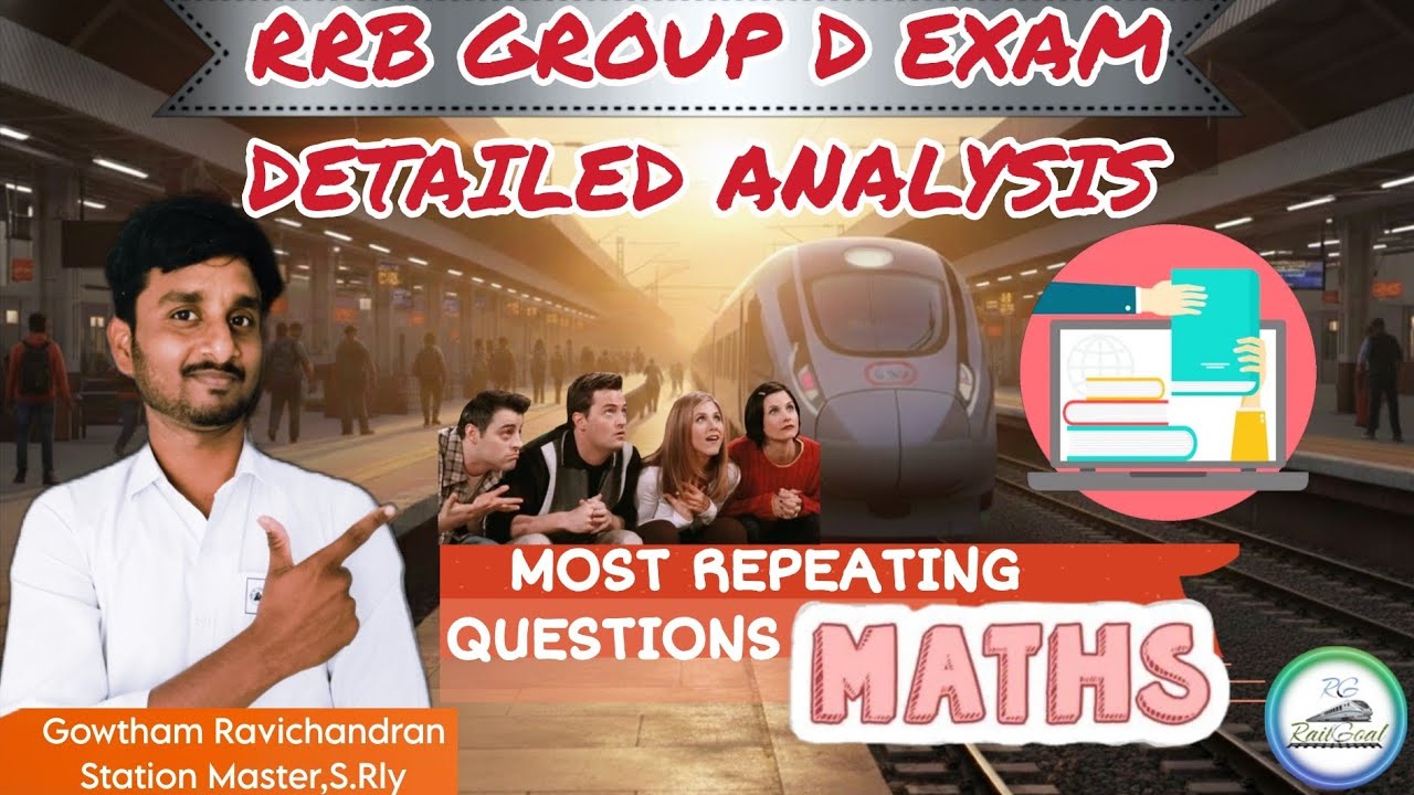 RRB GROUP D MATHS REAL EXAM QUESTIONS | REPEATED TOPICS 