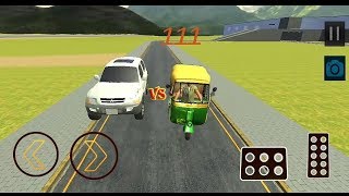 Prado Vs Tuk Tuk Auto Rickshaw Racing Game 2018 || Tuk Tuk Auto Rickshaw Game - Rickshaw Racing Game screenshot 1