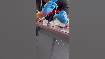 Mixing inks for Scalp Micropigmentation Students