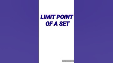 LIMIT POINT OF A SET || FULL DETAILED EXPLANATION || MATHLEDGE || #shorts