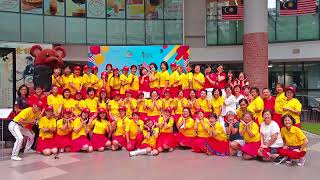 Line Dance Group Photo Session - Malaysia Day 2022