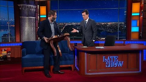 Nick Offerman Built A Table For The Late Show