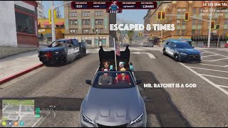 Chatterbox, Yuno Sykk, Eli Lum, & Mr.Ratchet EPIC Successful Police Chase | NOPIXEL 4.0 GTA RP