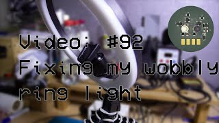 #92 Fixing my wobbly ring light 💡 using hotglue 🔫!