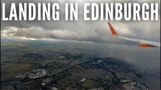 UNEDITED: A stunningly atmospheric approach and landing at Edinburgh Airport - welcome to Scotland! screenshot 5